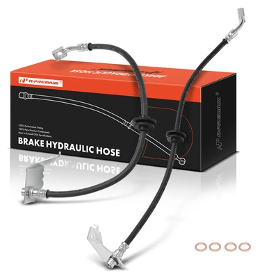 2 Pcs Front Brake Hydraulic Hose