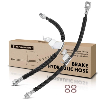 2 Pcs Front Brake Hydraulic Hose