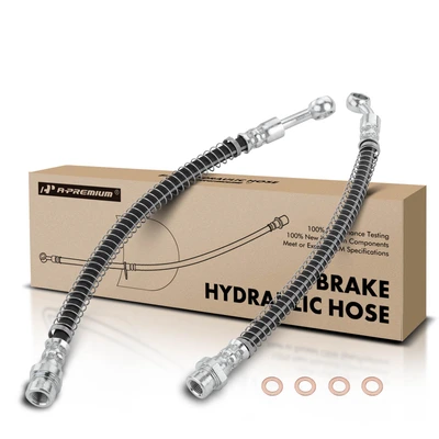2 Pcs Rear Brake Hydraulic Hose