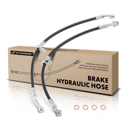 2 Pcs Front Brake Hydraulic Hose