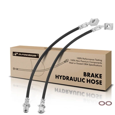 2 Pcs Rear Brake Hydraulic Hose