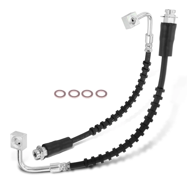 2 Pcs Front Brake Hydraulic Hose for Chrysler Town & Country 08-12 Dodge Ram VW