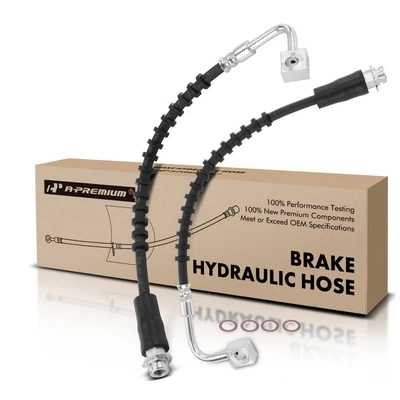 2 Pcs Front Brake Hydraulic Hose