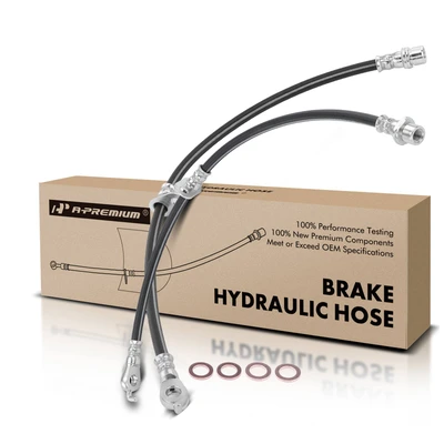 2 Pcs Front Brake Hydraulic Hose