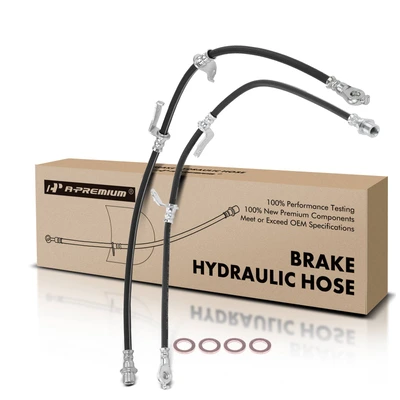 2 Pcs Front Brake Hydraulic Hose