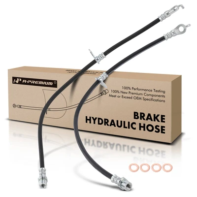 2 Pcs Rear Brake Hydraulic Hose