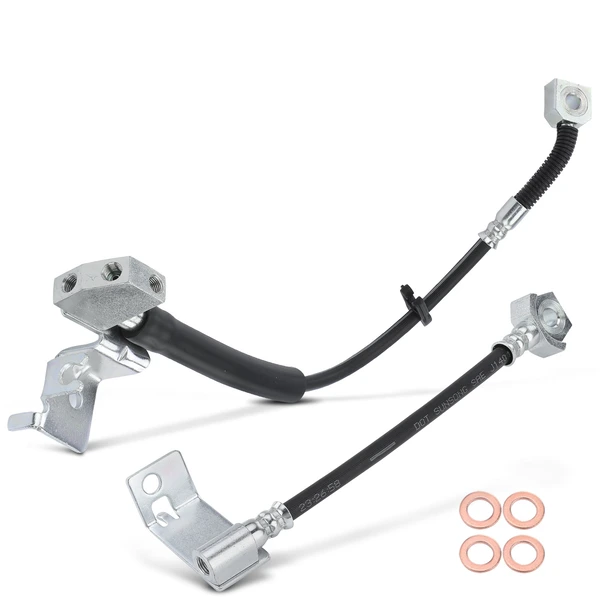 2 Pcs Rear Outer Brake Hydraulic Hose for Ford F-250 Super Duty F-350 Super Duty