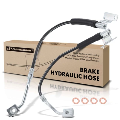 2 Pcs Rear Brake Hydraulic Hose