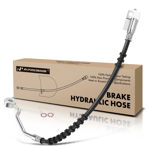 Front Driver Brake Hydraulic Hose for Jeep Wrangler 1990-1995 2.5L 4.0L 4.2L