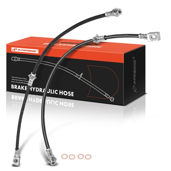 2 Pcs Front Brake Hydraulic Hose for 1991-2002 GMC C3500HD