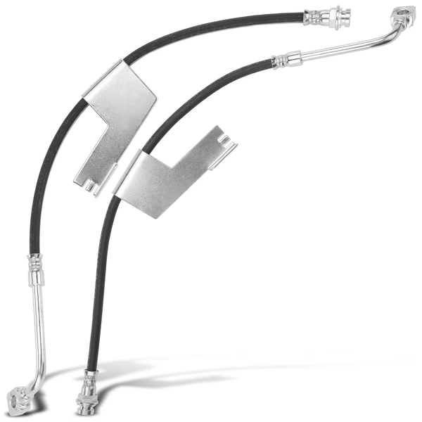 2 Pcs Front Brake Hydraulic Hose for Chevy GMC C3500 1990-2000 with DRW