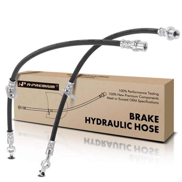 2 Pcs Front Brake Hydraulic Hose for 1993-1997 Geo Prizm