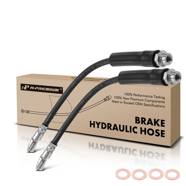 2 Pcs Front Brake Hydraulic Hose for 1995-2005 Chevrolet Cavalier