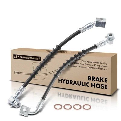 2 Pcs Front Brake Hydraulic Hose