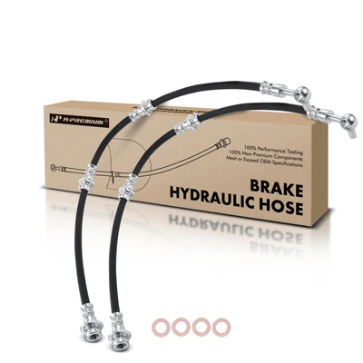 2 Pcs Front Brake Hydraulic Hose