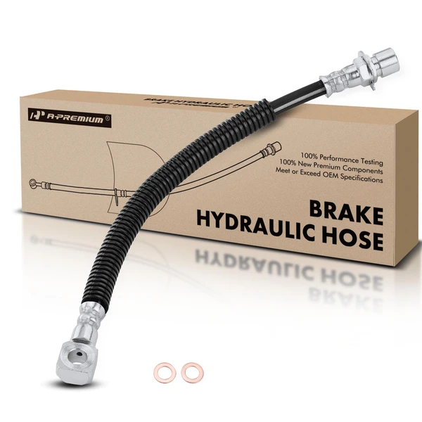 Front Driver or Passenger Brake Hydraulic Hose for Chevrolet S10 GMC Isuzu RWD