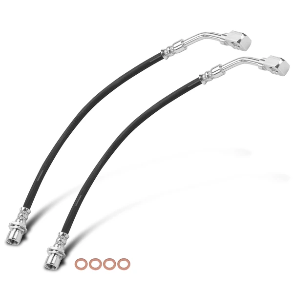 2 Pcs Front Brake Hydraulic Hose for Buick Rendezvous Pontiac Aztek