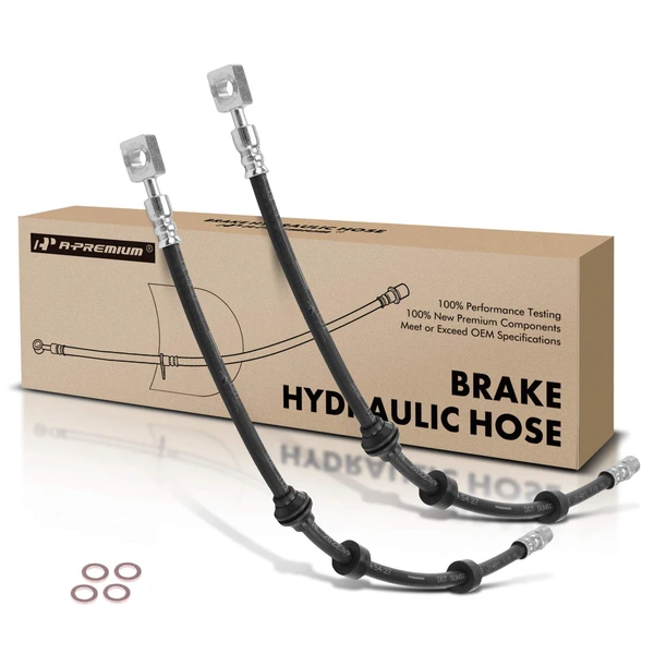 2 Pcs Front Brake Hydraulic Hose for Volkswagen Golf 1996-1998 Jetta