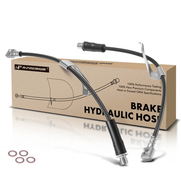 2 Pcs Front Brake Hydraulic Hose for 2003-2007 Saturn Vue