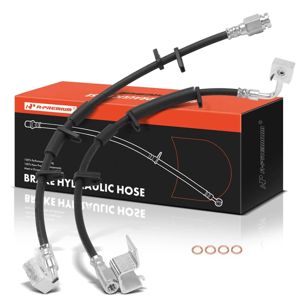 2 Pcs Front Brake Hydraulic Hose for Dodge Ram 1500 00-01 Ram 2500 00-02 Ram