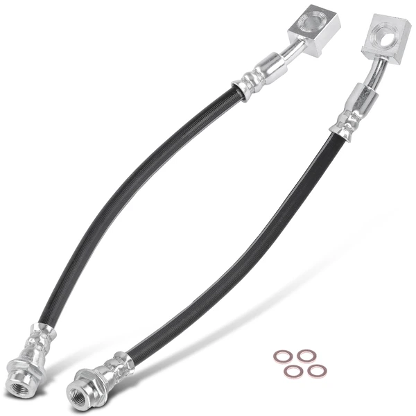 2 Pcs Rear Outer Brake Hydraulic Hose for Chevy Suburban Tahoe GMC Yukon