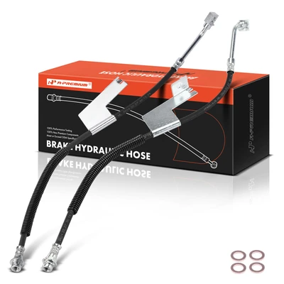 2 Pcs Front Brake Hydraulic Hose