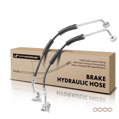 2 Pcs Front Brake Hydraulic Hose