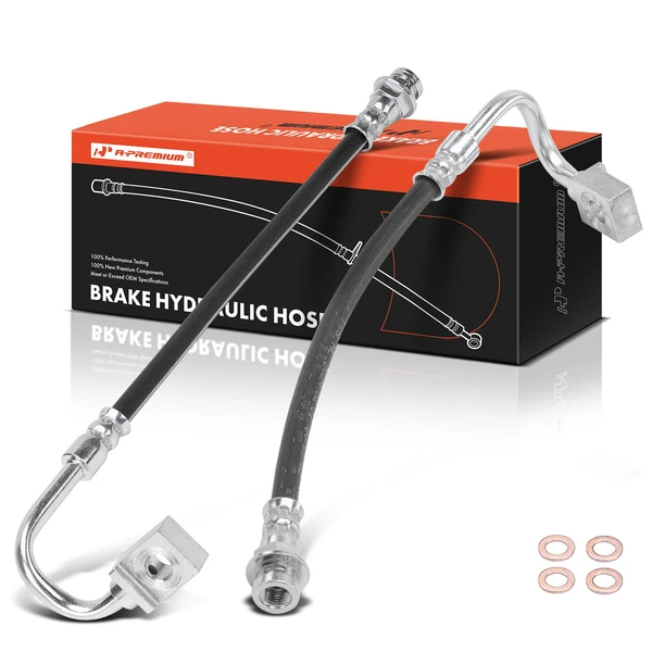 2 Pcs Rear Brake Hydraulic Hose for 1995-1996 Chevrolet P30