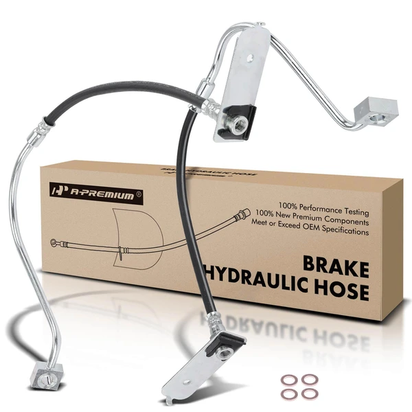 2 Pcs Rear Brake Hydraulic Hose for Chrysler Cirrus Sebring Dodge Stratus Rear Disc