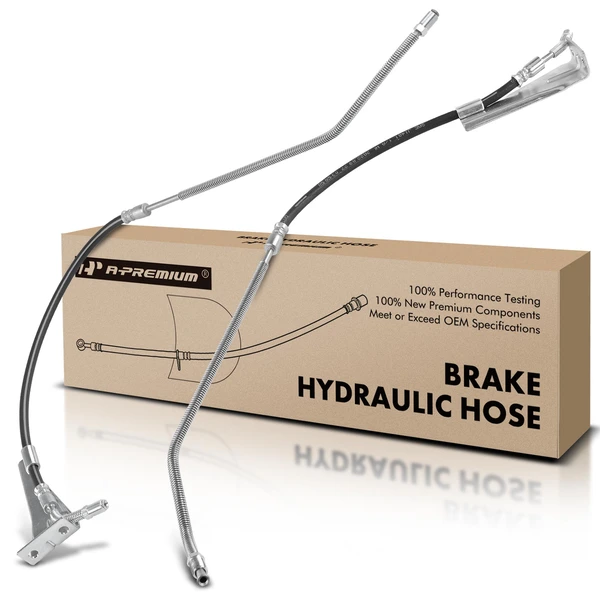 2 Pcs Rear Brake Hydraulic Hose for 1993-2002 GMC B7