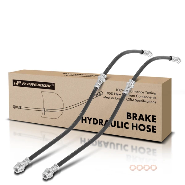 2 Pcs Front Brake Hydraulic Hose for Infiniti QX4 Nissan Pathfinder