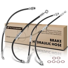 4 Pcs Front & Rear Brake Hydraulic Hose for 1993-2001 Subaru Impreza