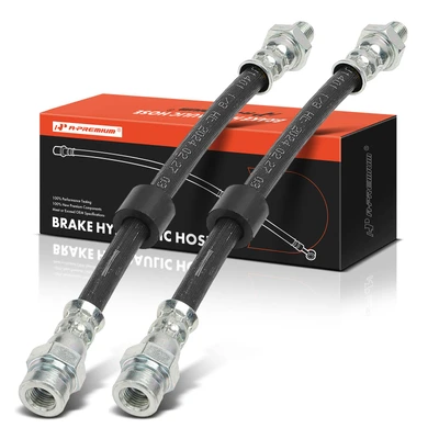 2 Pcs Rear Outer Brake Hydraulic Hose
