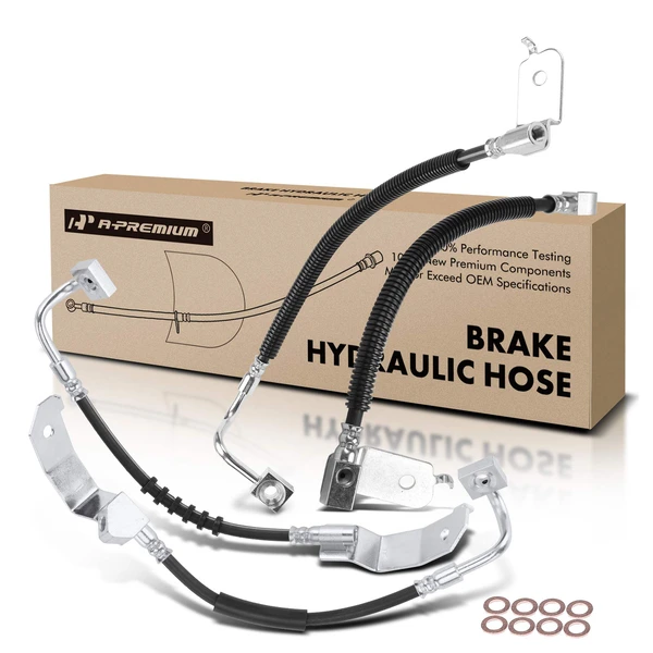 4 Pcs Front & Rear Brake Hydraulic Hose for Ford Crown Victoria Mercury Grand Marquis