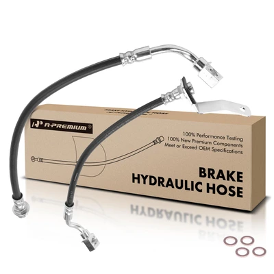 2 Pcs Rear Brake Hydraulic Hose