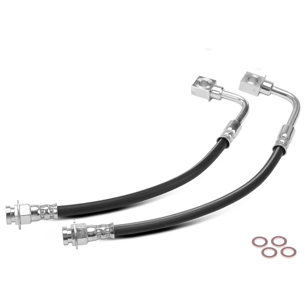 2 Pcs Front Brake Hydraulic Hose for Chevy Camaro Pontiac Firebird 1998-2002