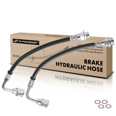 2 Pcs Front Brake Hydraulic Hose