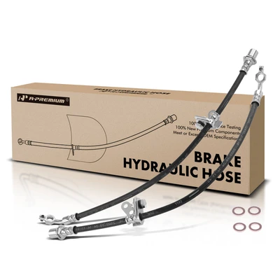 2 Pcs Front Brake Hydraulic Hose