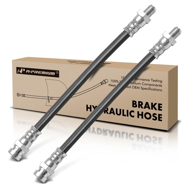 2 Pcs Front Outer Brake Hydraulic Hose for 1992-1994 Plymouth Colt