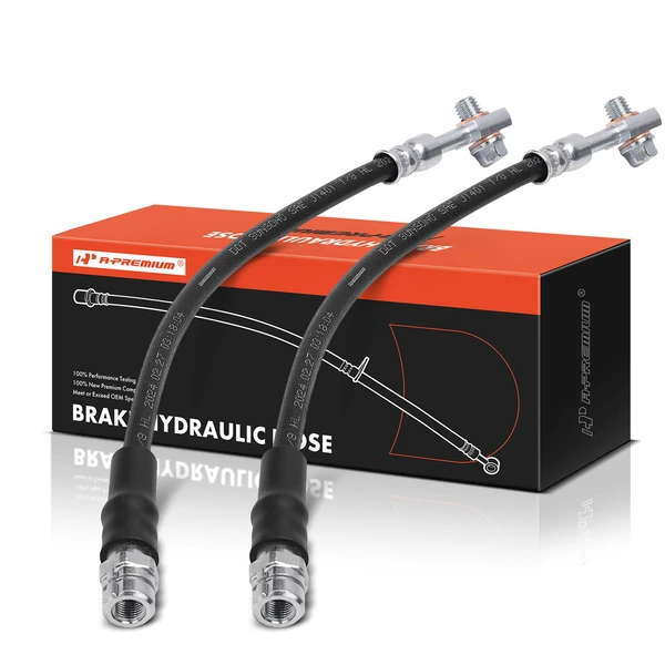 2 Pcs Rear Brake Hydraulic Hose for Audi Q5 SQ5 2018-2020 Turbocharged