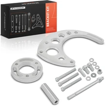 16 Pcs Aluminum Polished Alternator Bracket Kit LWP