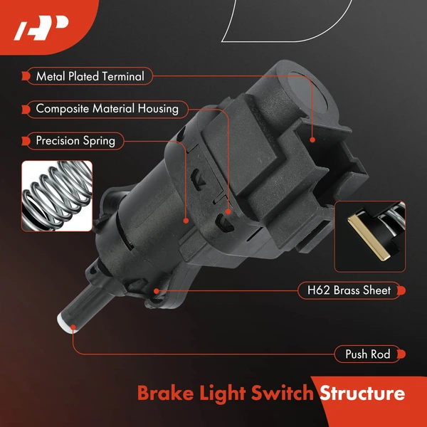 Brake Light Switch for Jaguar S-Type 04-07 Super V8 05-09 Vanden Plas XJ8 XJR