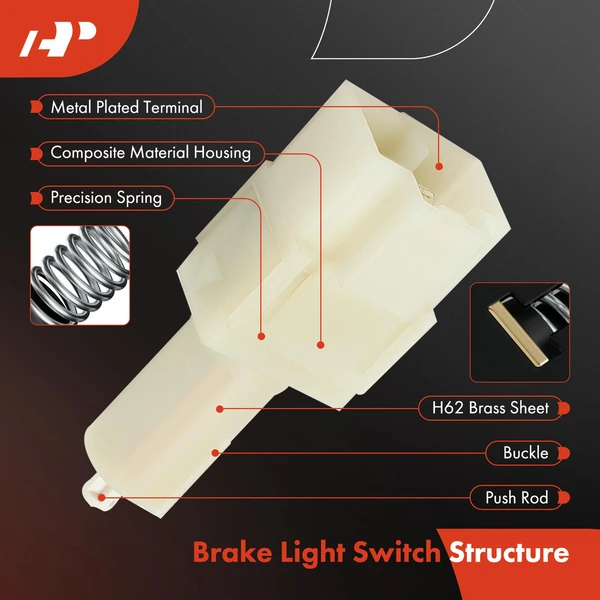 Brake Light Switch with 4-Blade for Hummer H3 2006-2010 H3T 2009