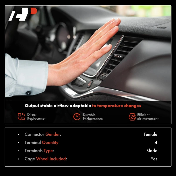 HVAC Heater Blower Motor with Wheel for Nissan Sentra 2020-2022 L4 2.0L