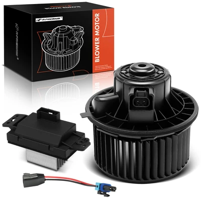 2 Pcs Front HVAC Blower Motor & Resistor Kit