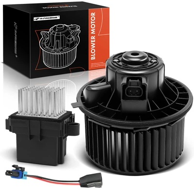 2 Pcs Front HVAC Blower Motor & Resistor Kit