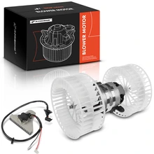 2 Pcs Front HVAC Blower Motor & Resistor Kit for 1986-1993 Mercedes-Benz 300E