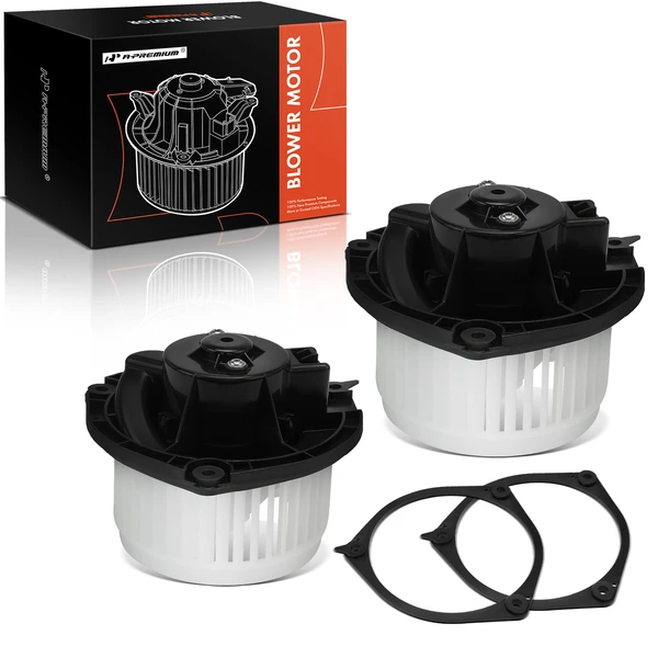 2 Pcs Front Blower Motor with Resistor for 2014-2016 Chevrolet Impala Limited