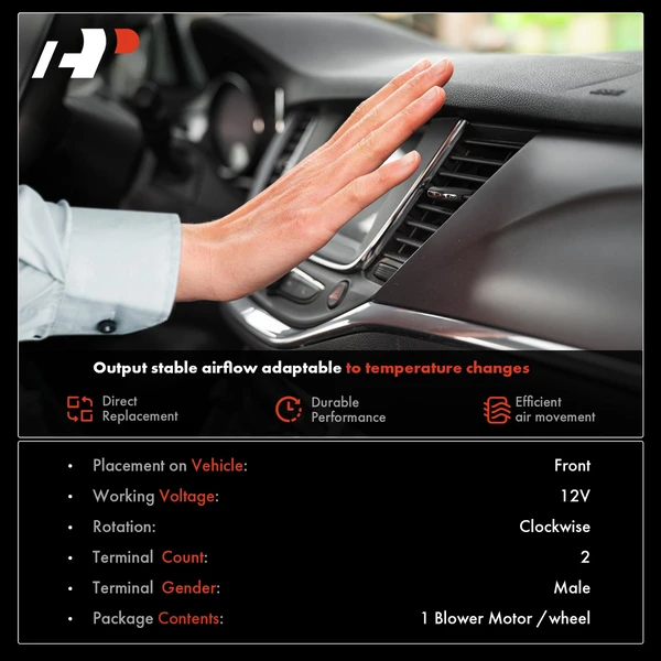 HVAC Blower Motor with Wheel for Honda HR-V 2016-2020 L4 1.8L SUV