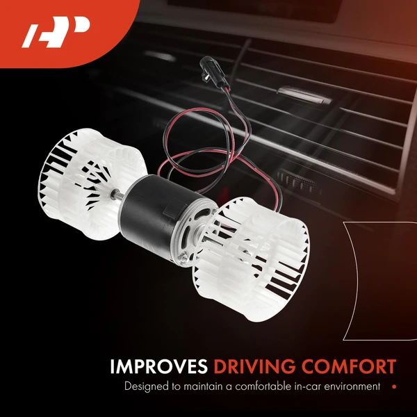 HVAC Heater Blower Motor with Dual Wheels for Freightliner FLD120 FLD132 CW